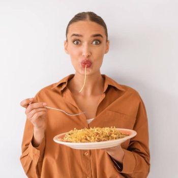woman eating
