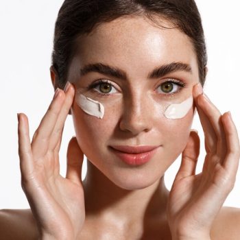 woman moisturizing