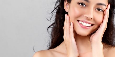 woman clear skin