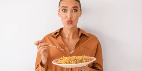 woman eating
